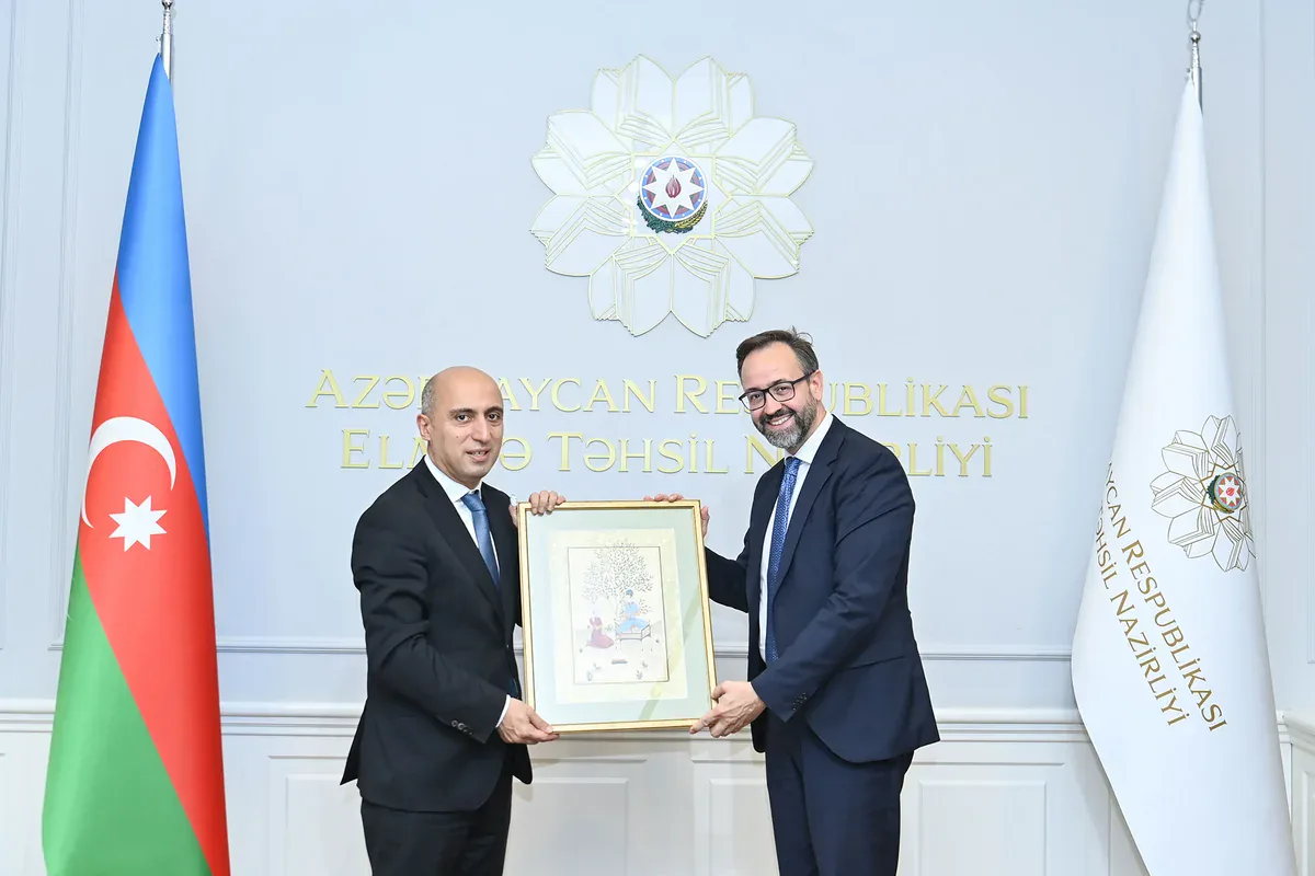 Emin Əmrullayev saksoniyalı həmkarı ilə görüşüb