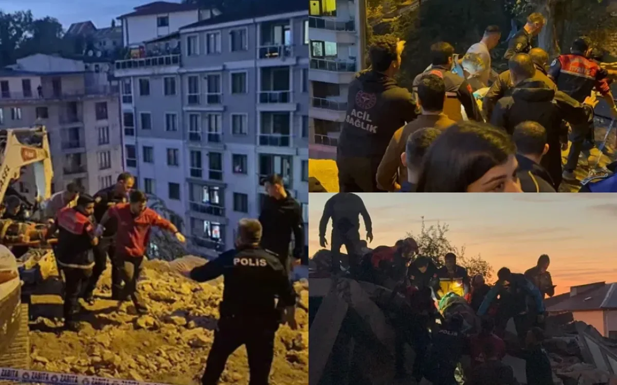 Türkiyədə üçmərtəbəli bina çöküb: ölən və xəsarət alan var