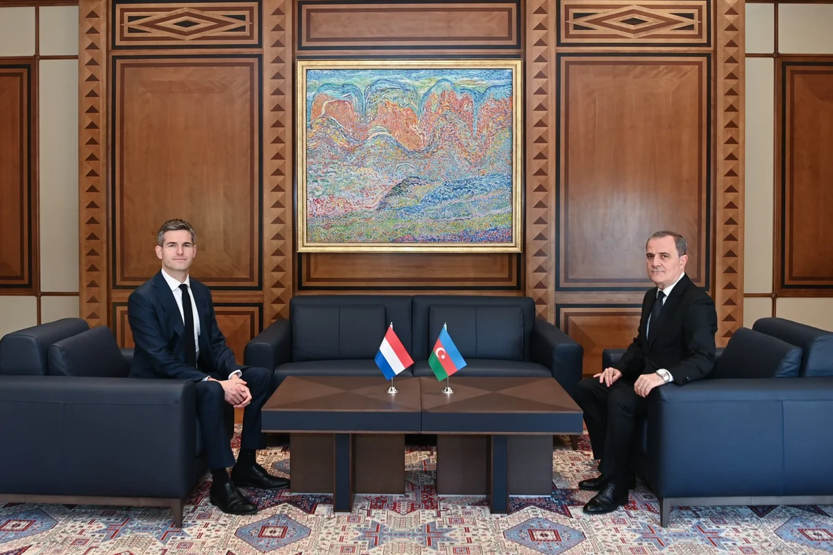 Ceyhun Bayramov niderlandlı həmkarı ilə görüşdü