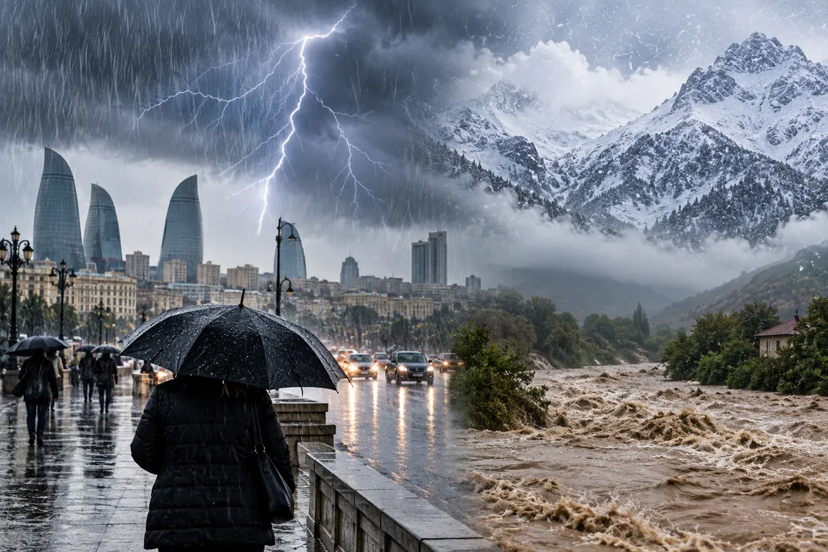 Hava dəyişir: Güclü yağış, sel, daşqın...