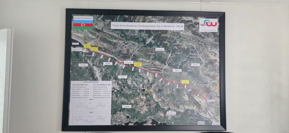 Yuxarı Şirvan kanalının bərpasında 760 işçi çalışır - Şirkət rəsmisi