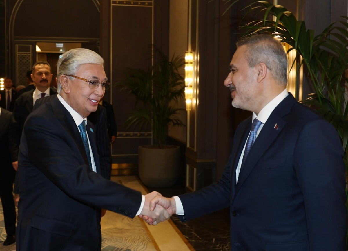 Tokayev Ankaraya gəldi - Ərdoğan qarşıladı - FOTOLAR