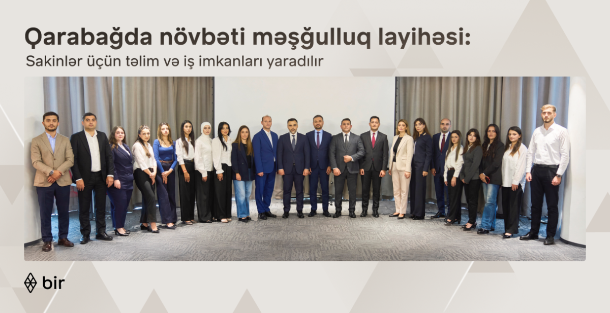 Bir ekosistemi Qarabağ sakinləri üçün yeni məşğulluq layihəsinə start verib